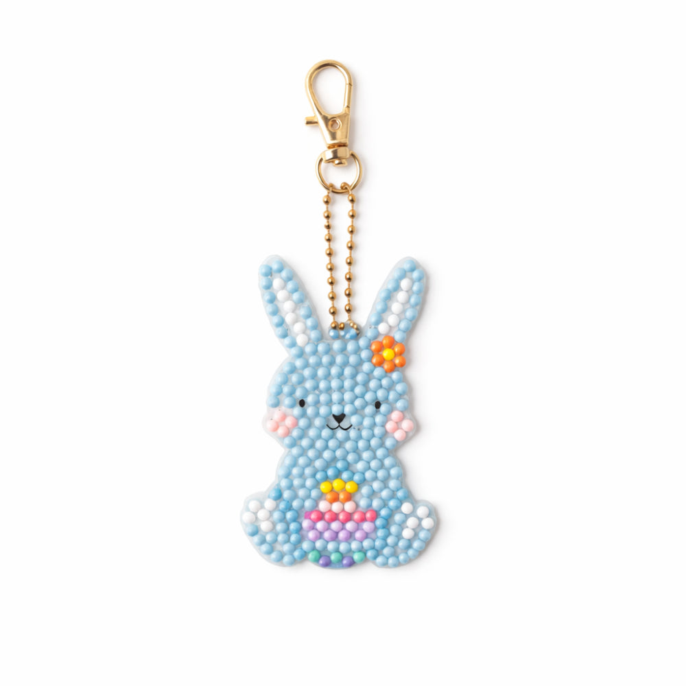 Kids Easter Sparkle Keyring - BUNNY